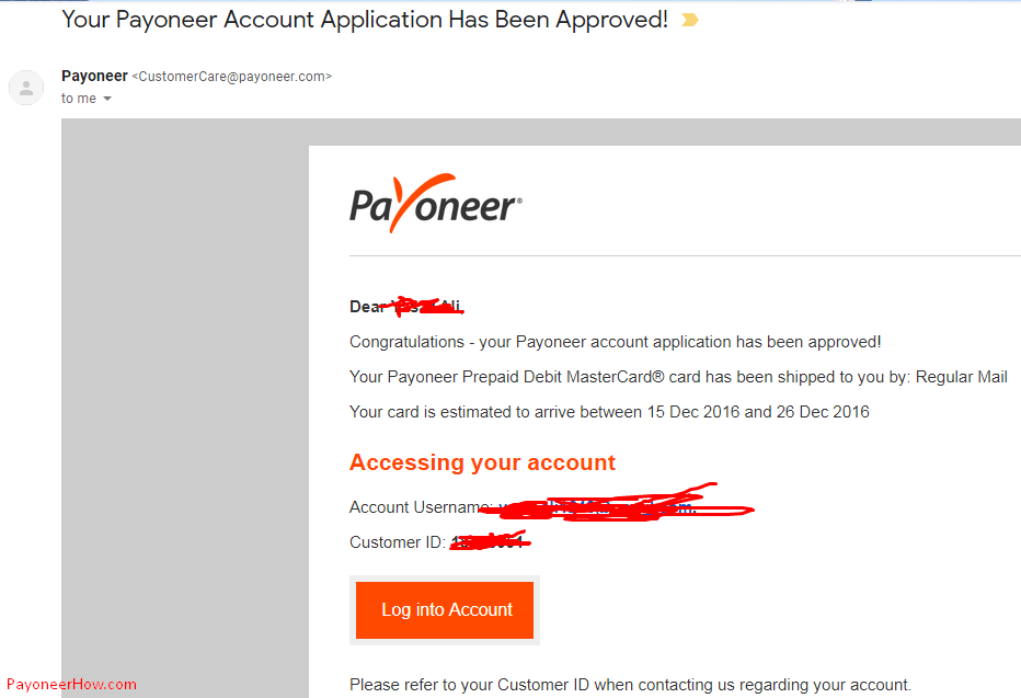 Payoneer Account Approved In Pakistan